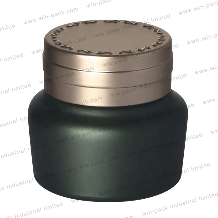 Glass cream jar with shiny cap for 2020 hot seller in high quality
