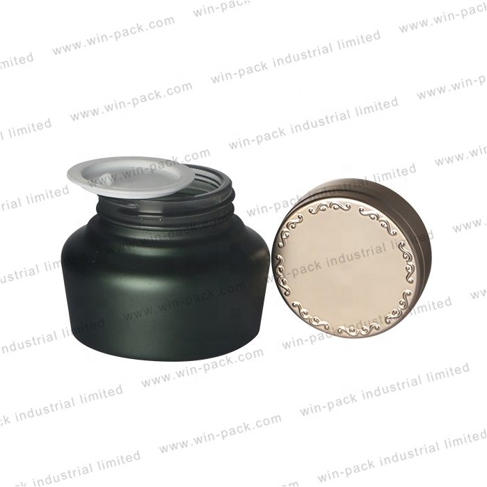 Glass cream jar with shiny cap for 2020 hot seller in high quality