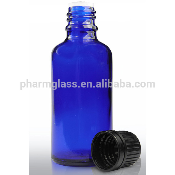 Glass dropper and caps cobalt blue glass bottle glass cosmetic bottle