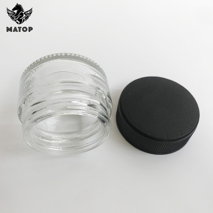 Glass factory Custom size weed bottle jar flower