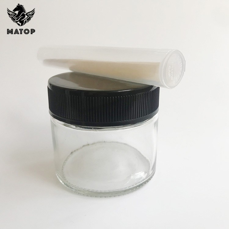 Glass factory production 2oz and 4oz glass cosmetic jars