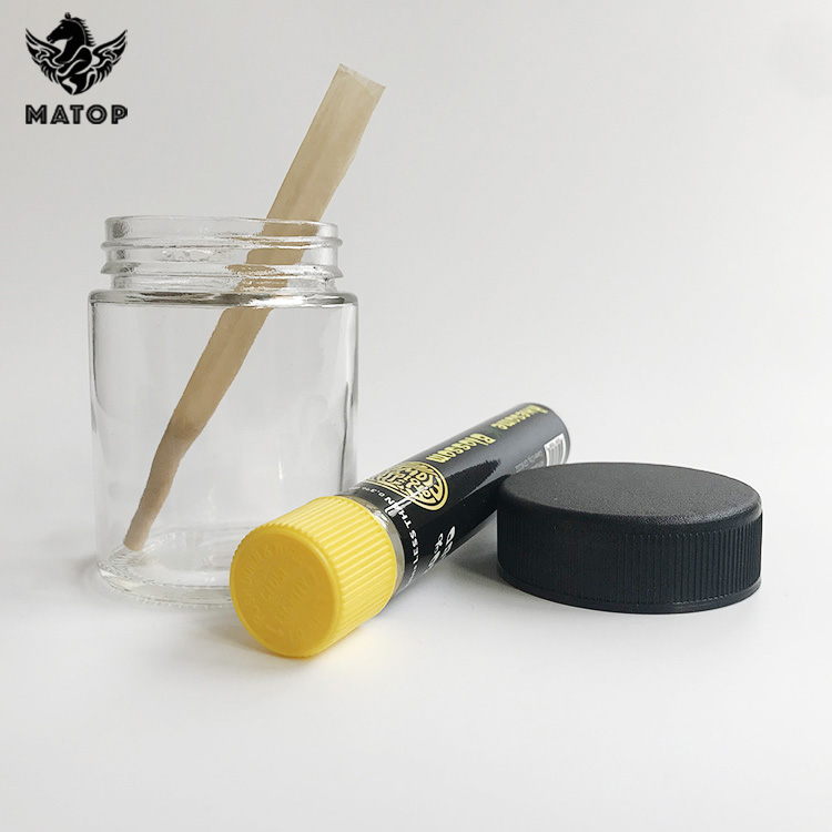 Glass factory wholesale 4oz jar for weed flower