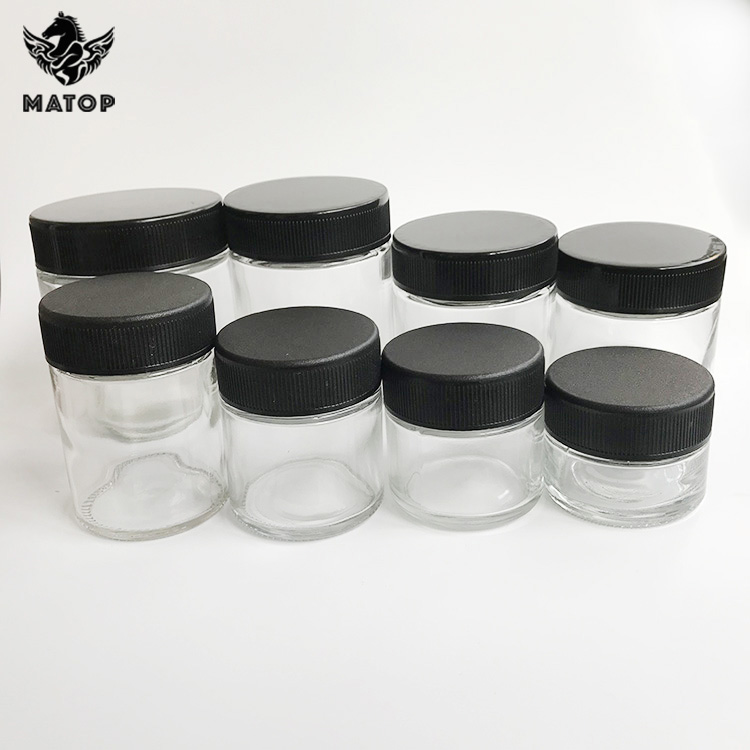 Glass factory wholesale 4oz jar for weed flower