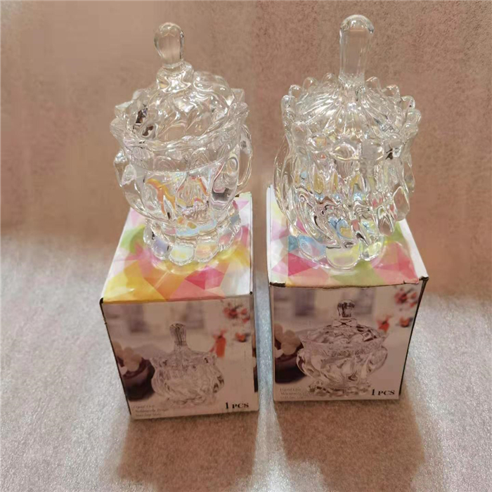 Glass food container candy jars nuts glass jars