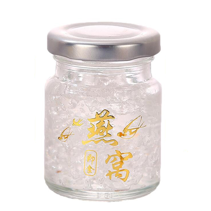 Glass jar supplier beautiful wholesale glass jars edible bird's nests soup storage bottle