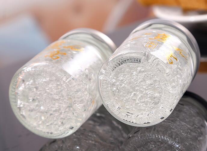 Glass jar supplier beautiful wholesale glass jars edible bird's nests soup storage bottle