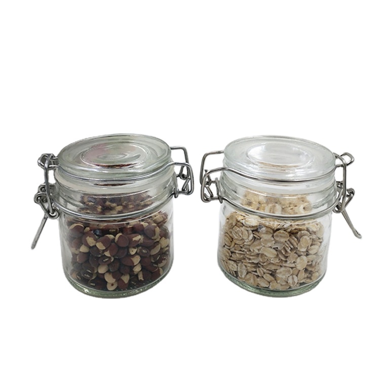 Glass jars air tight glass bottle food storage buckle sealed glass jars kitchen storage jars