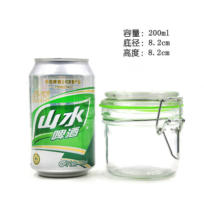 Glass jars air tight glass bottle food storage buckle sealed glass jars kitchen storage jars