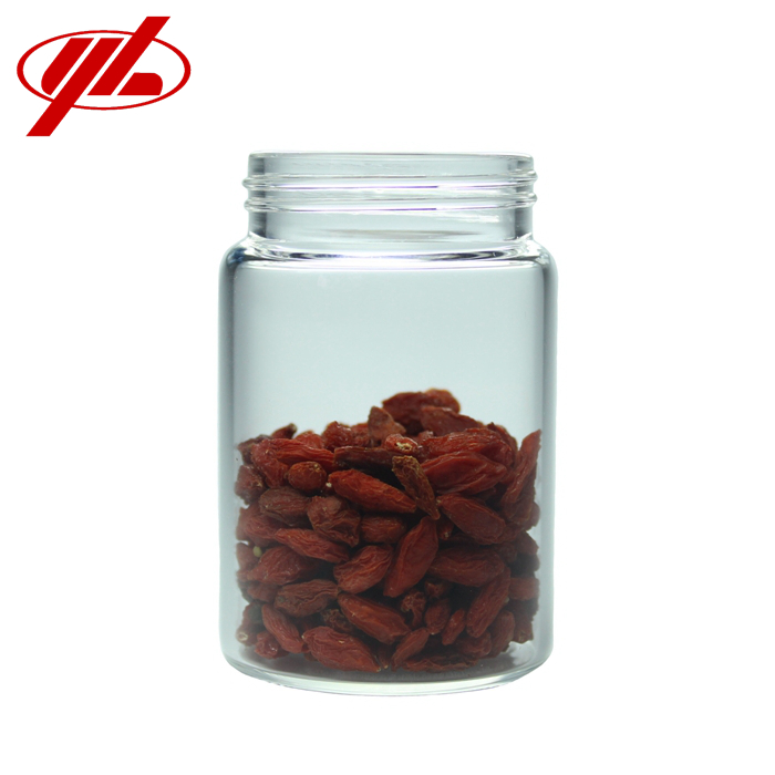 Glass jars and bottles with cap or cork