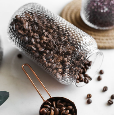 Glass jars and food storage borosilicate glass jar with bamboo lid