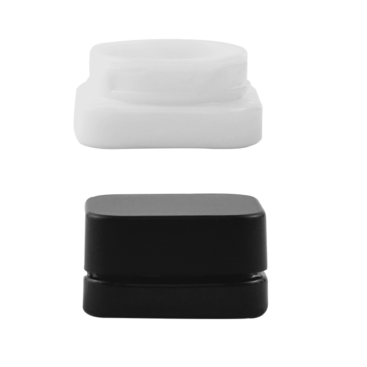 Glass jars with bamboo lid plastic screw lid child resistant concentrate containers 10ml 20ml 30ml 60ml