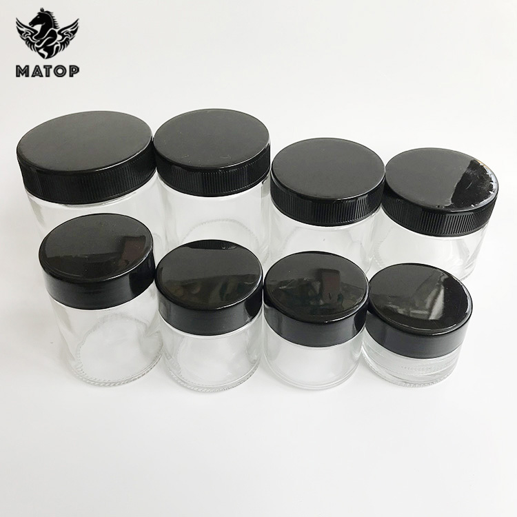 Glass manufacturer wholesale 3OZ 60ml childproof jar