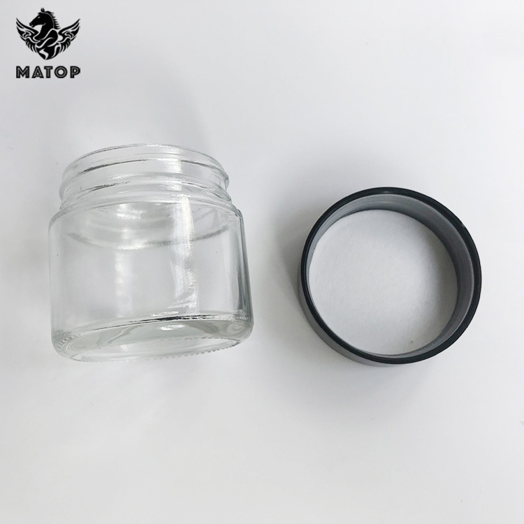 Glass manufacturer wholesale 3OZ 60ml childproof jar