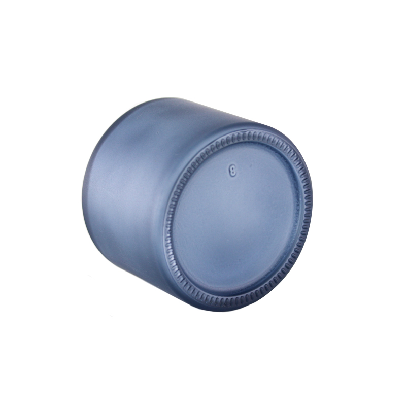 Glass material reed diffuer in blue white grey color reed diffuer cosmetic packaging 120ml