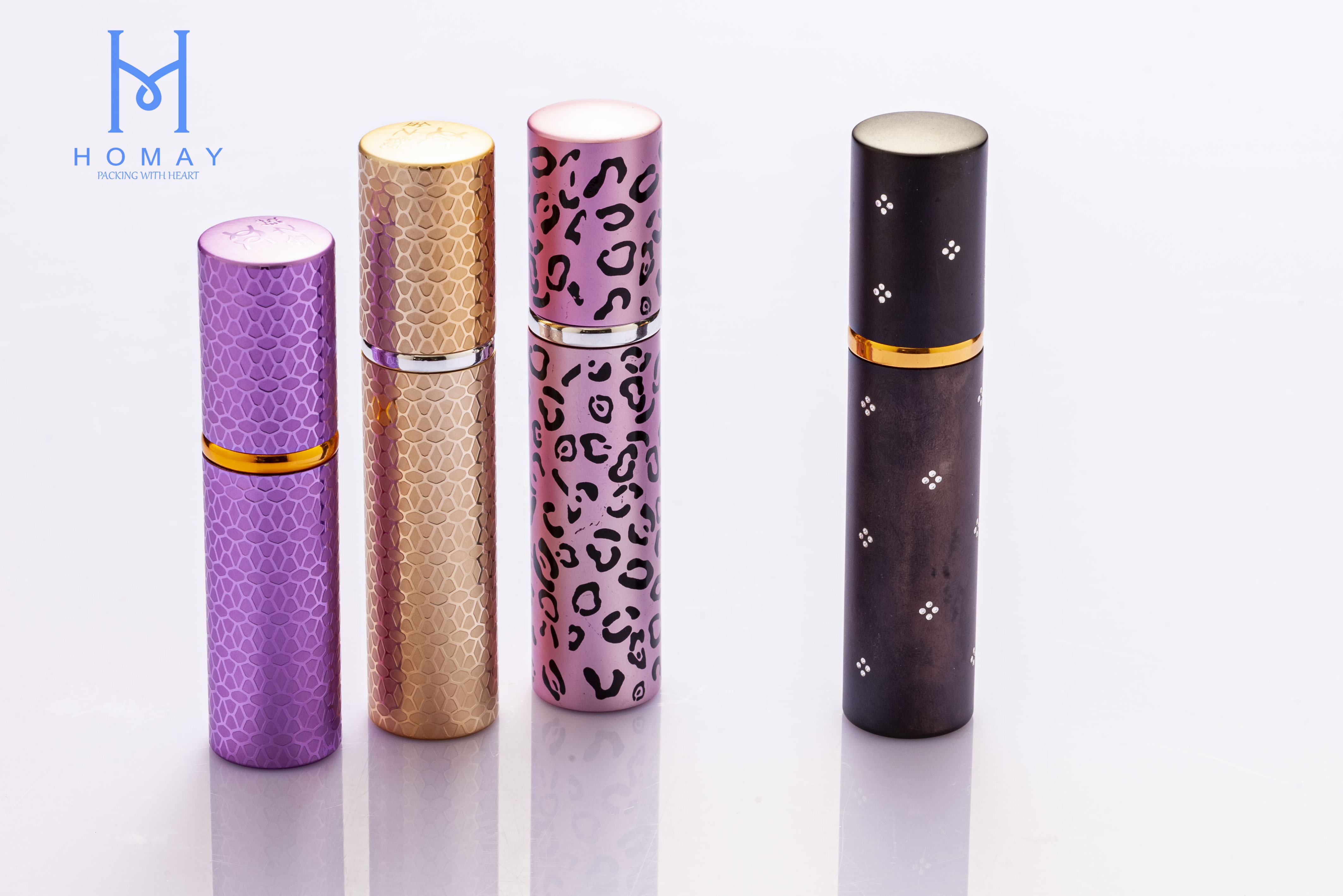 Glass perfume bottle round square luxury bottle