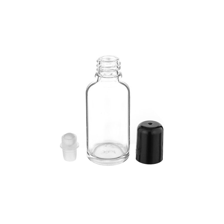Glass roll bottle clear 30ML for perfume essential oil