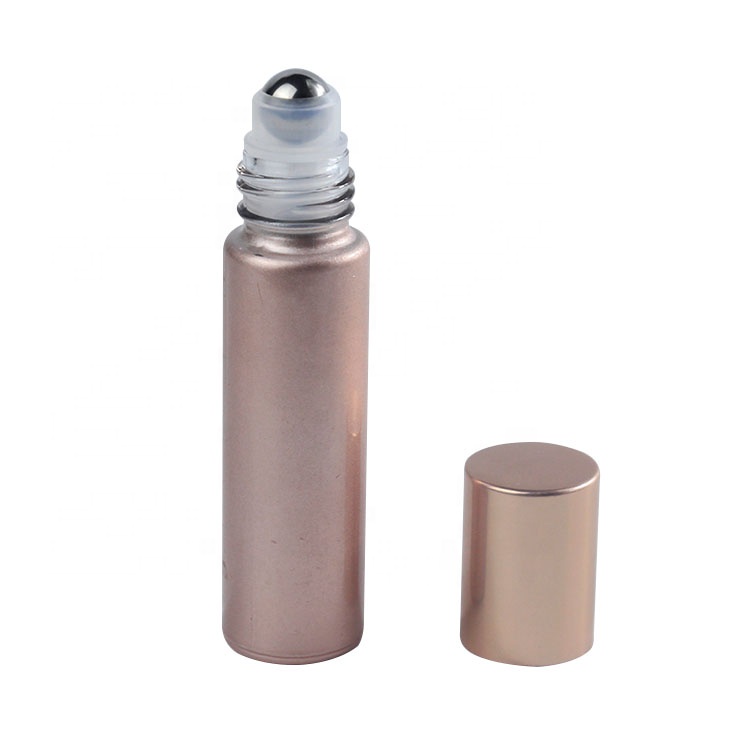 Glass roller bottle with gold lid 15 ml clear roll on bottle 10ml