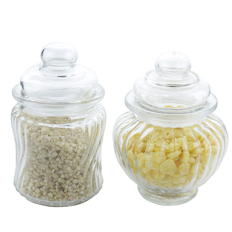 Glass sealed cans spice teas beans candy preservation jar food storage bottle