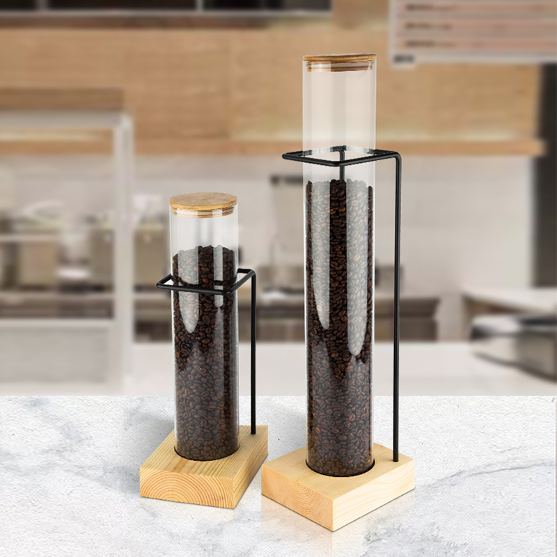 Glass sealed jar display jar nut coffee bean storage jar glass sealed can