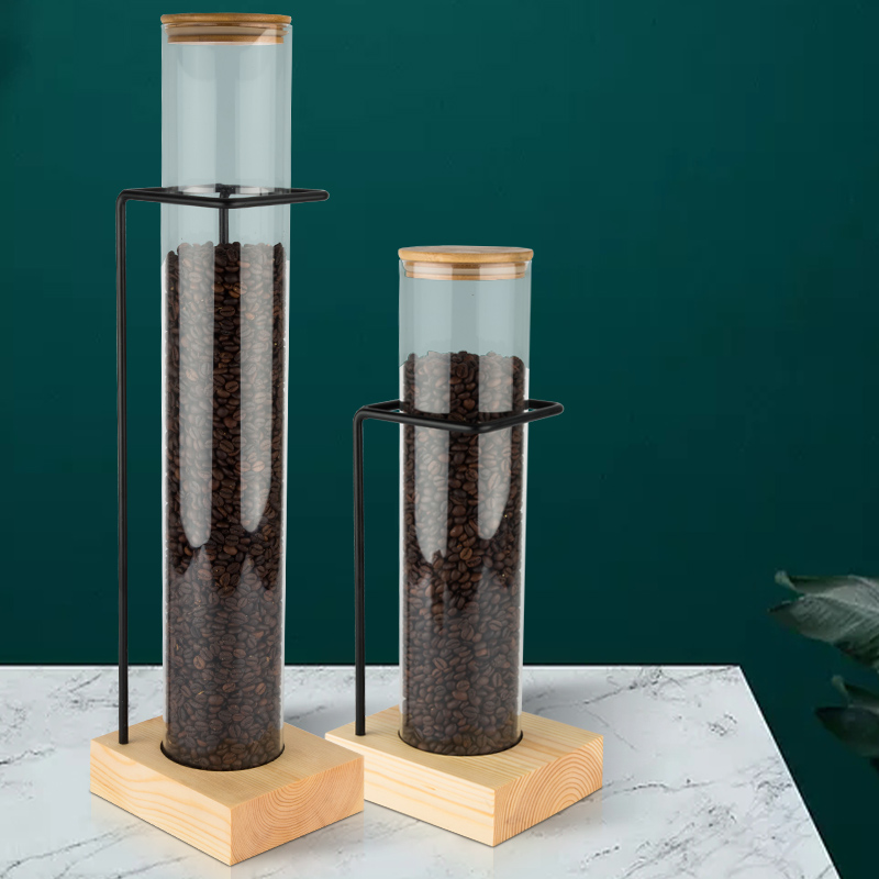 Glass sealed jar display jar nut coffee bean storage jar glass sealed can