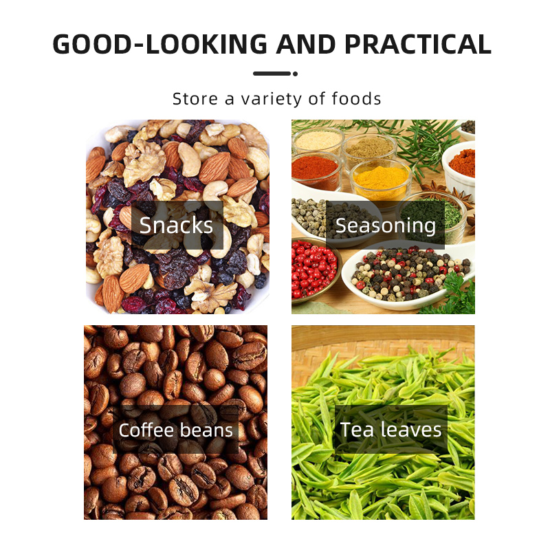 Glass sealed jar display jar nut coffee bean storage jar glass sealed can