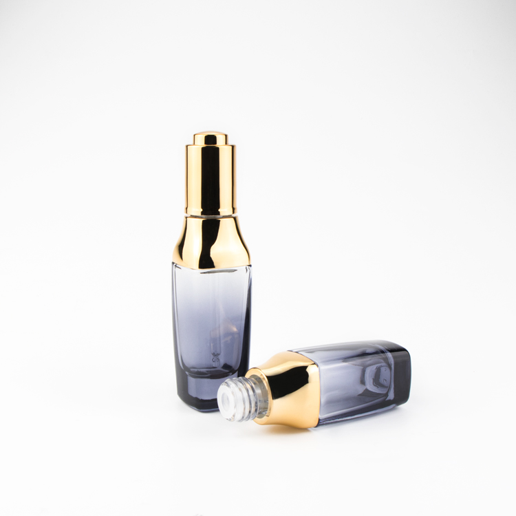 Glass spray bottles wholesale painting black glass dropper bottle with dropper