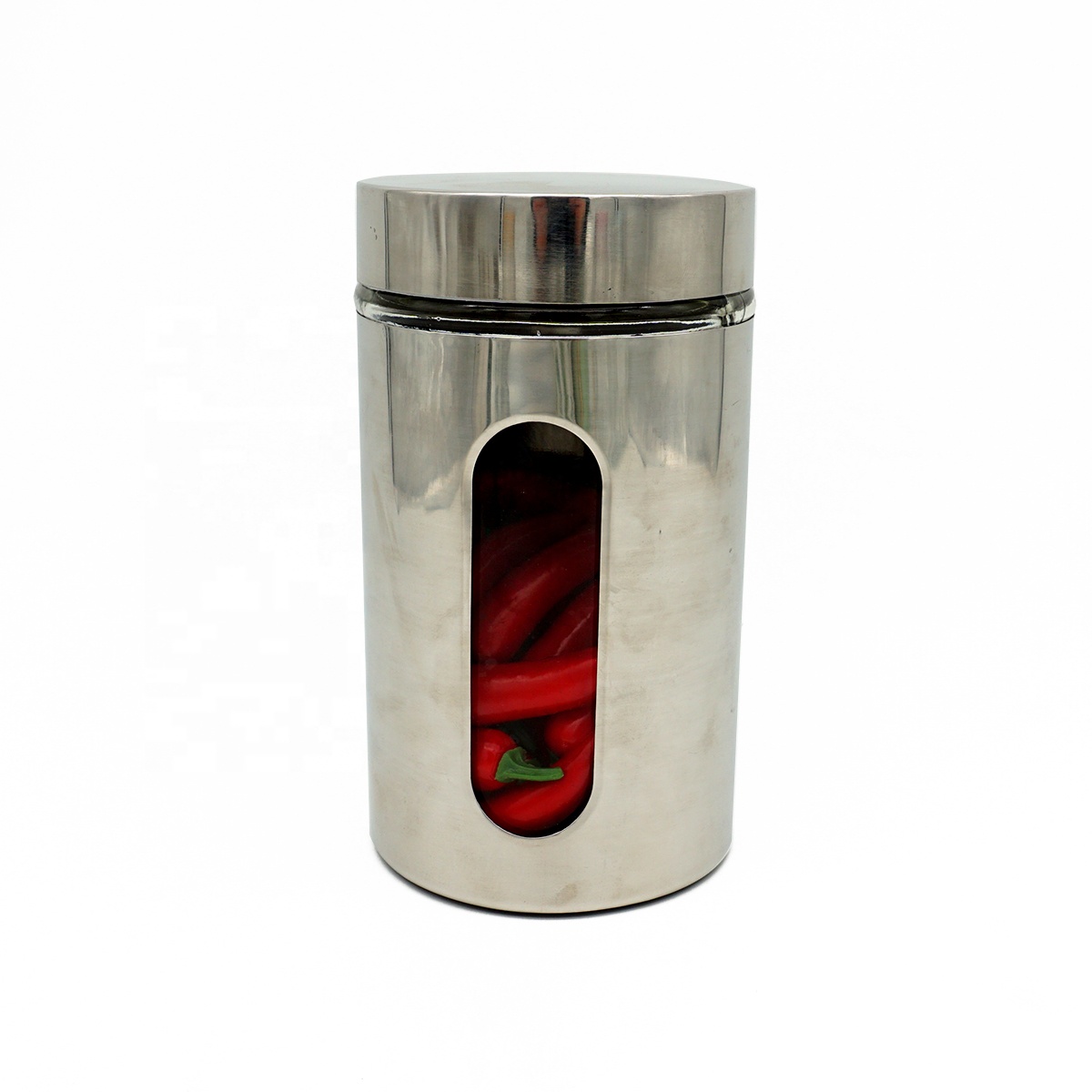 Glass storage jar food wholesale 700ml household stainless steel skin glass jar with lid