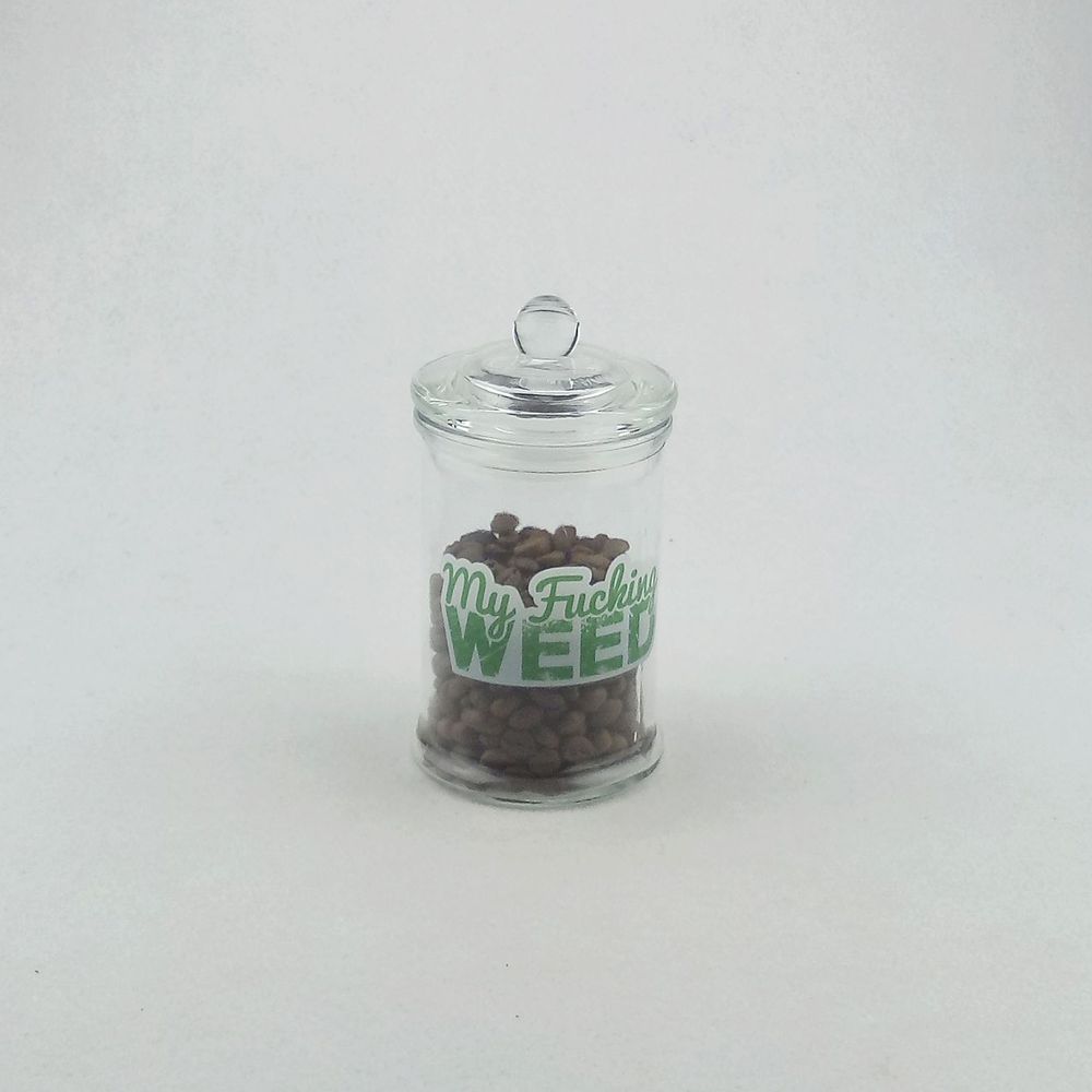 Glass storage jar for sugar / coffee / candy / herbs