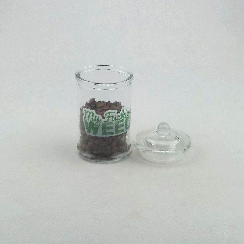 Glass storage jar for sugar / coffee / candy / herbs