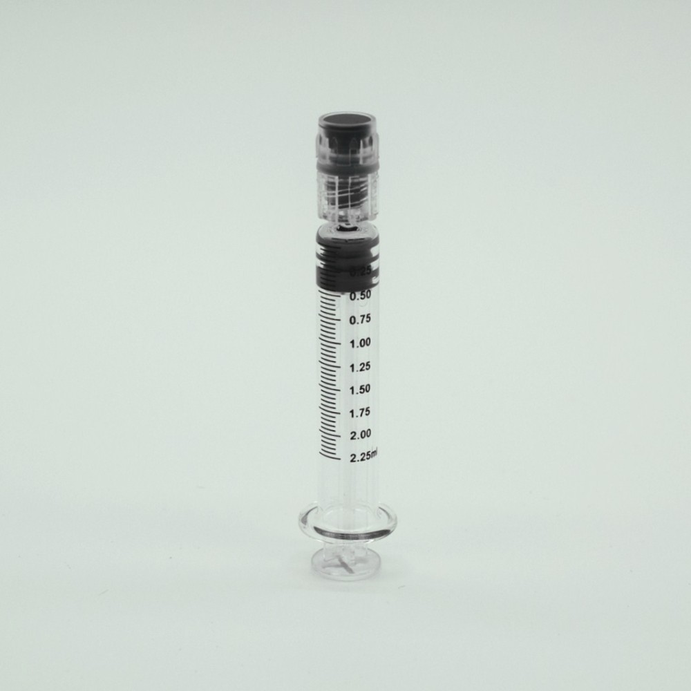 Glass syringe 1ml dab wax syringes packaging glass copper plunger plastic dab applicator color plunger luer lock syringe