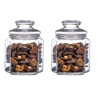 Glass tea transparent bottle storage canister Grain storage glass canister