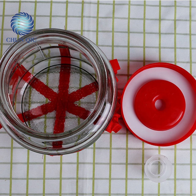Glass wine bottle red cap self-fermenting fermentation tank red wine making household glass jar