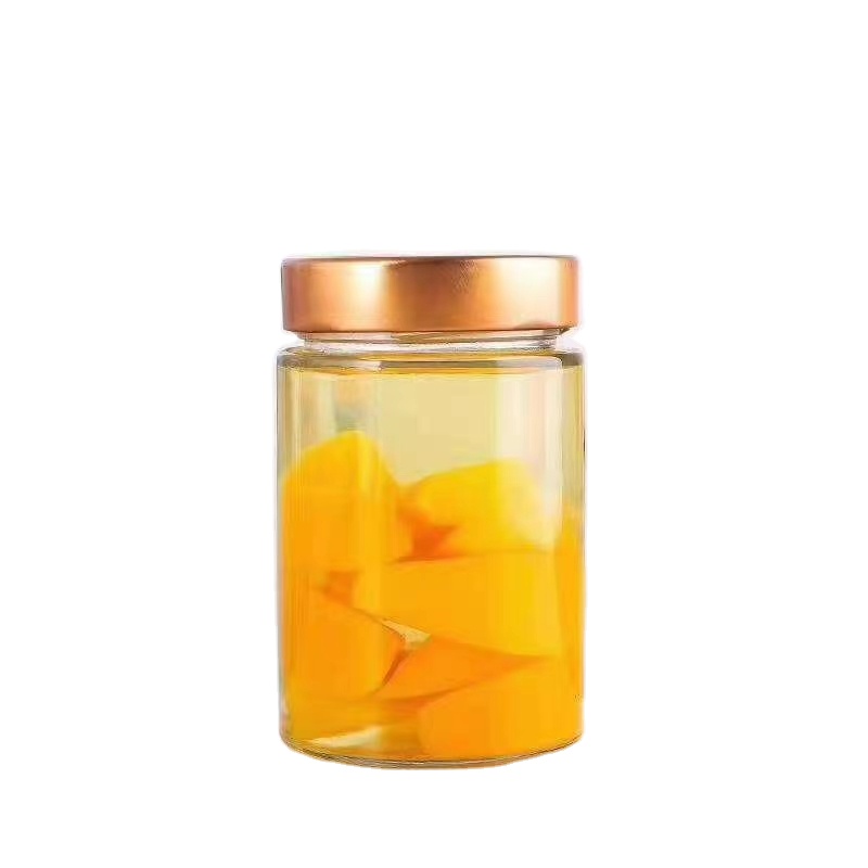 Glassware Factory Customize Clear Empty Round Straight Glass Jars Wholesale