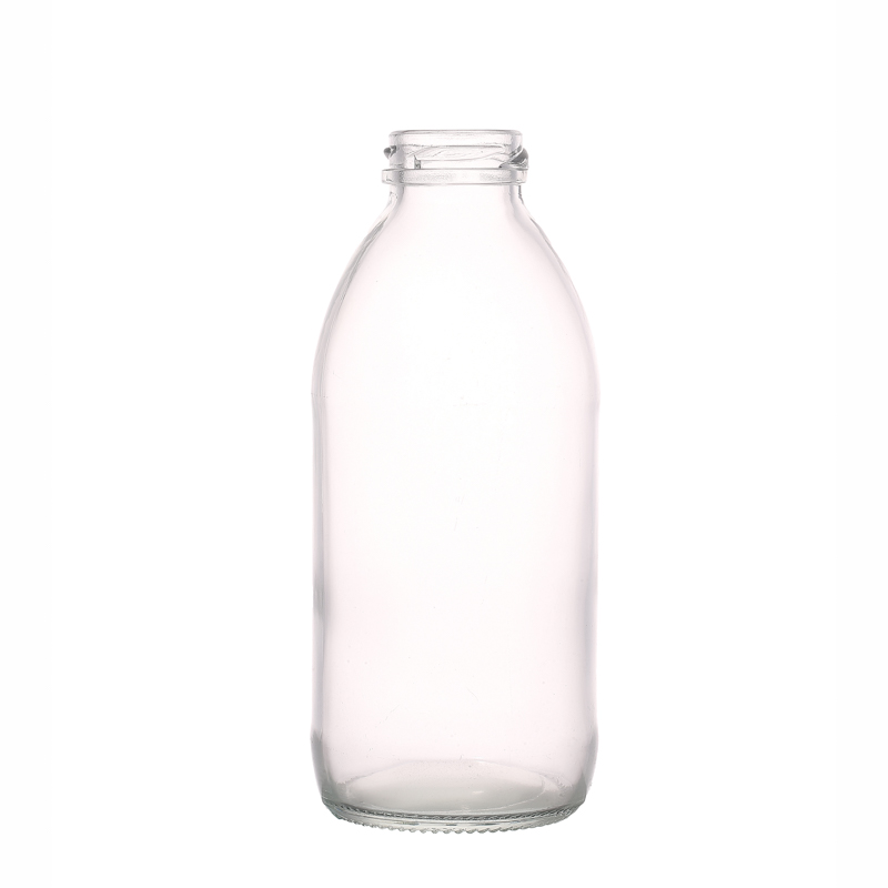 Glassware Factory Customize Hot Selling Round 500ml Glass Bottle Drinking in Bulk
