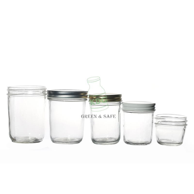 Glassware Factory Multiple Capacity Customizable Caviar Glass Jar Packaging