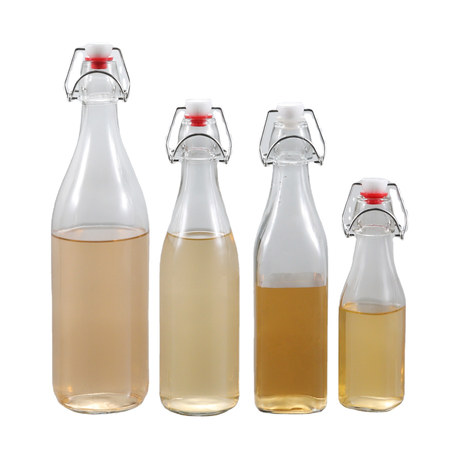 Glassware Factory Swing Top Beverage Package 250ml 500ml Glass Bottles Wholesale