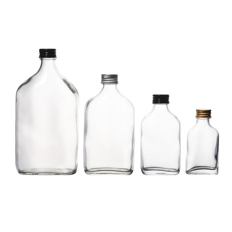 Glassware Packaging Supplier Bulk Sale 50ml 100ml 200ml 250ml 350ml 500ml flask Glass Bottle Factory