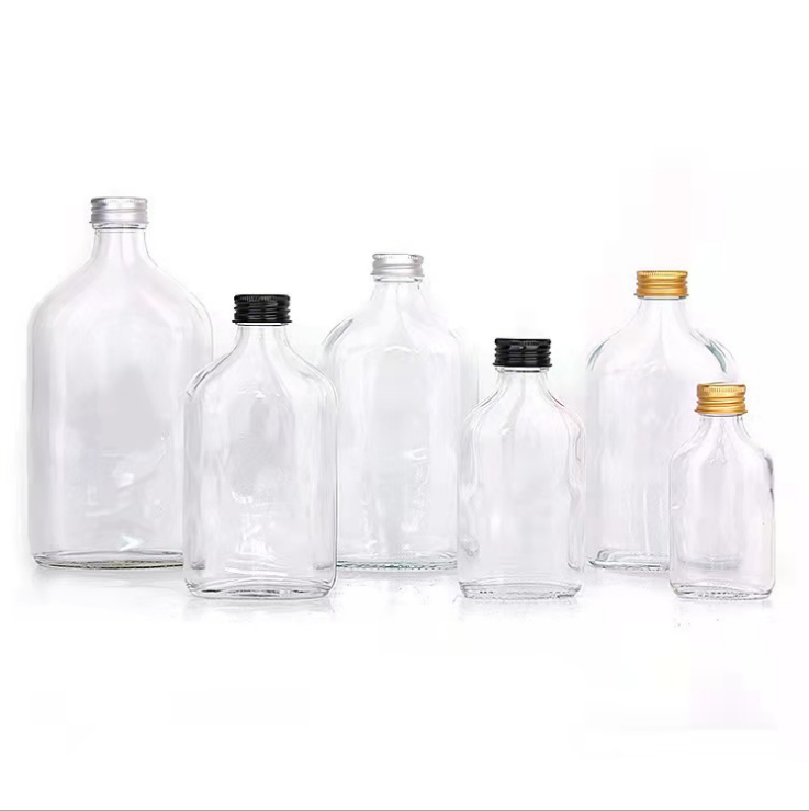 Glassware Packaging Supplier Bulk Sale 50ml 100ml 200ml 250ml 350ml 500ml flask Glass Bottle Factory