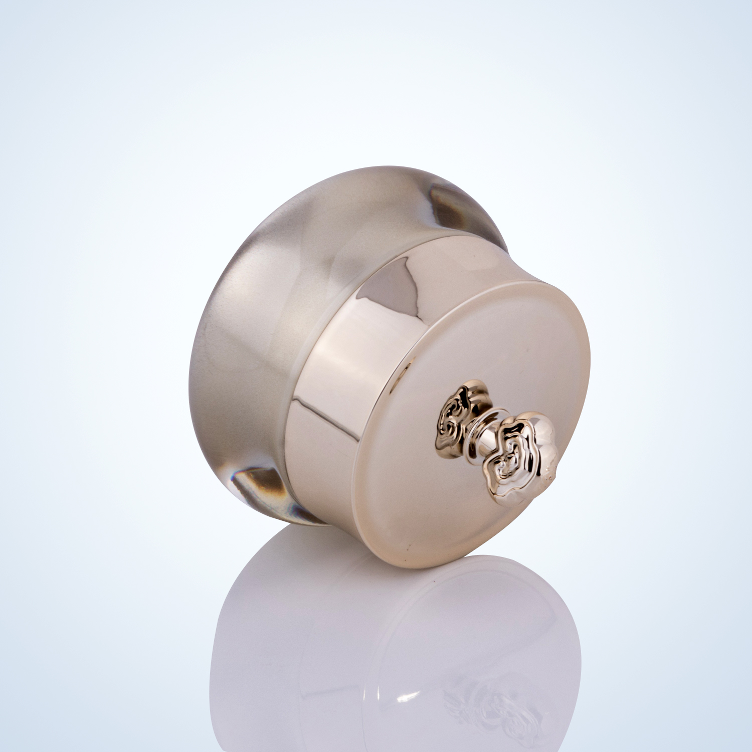 Glod Crown shape acrylic cosmetic jar 30g 50g skin care packaging cosmetic jars