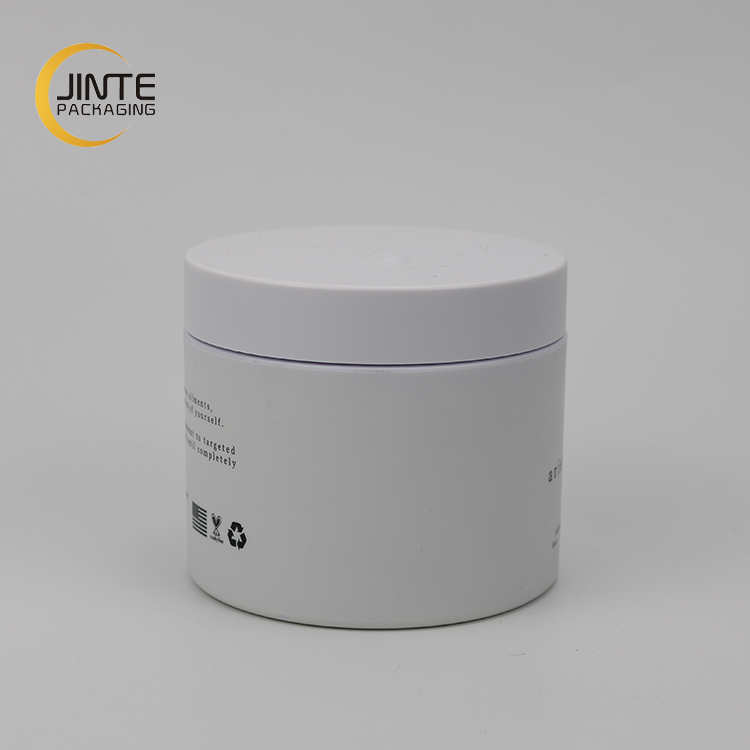Gloss or matt surface Pure white cosmetic jar 30g 100g 250 ml cream white jar with screw white lid