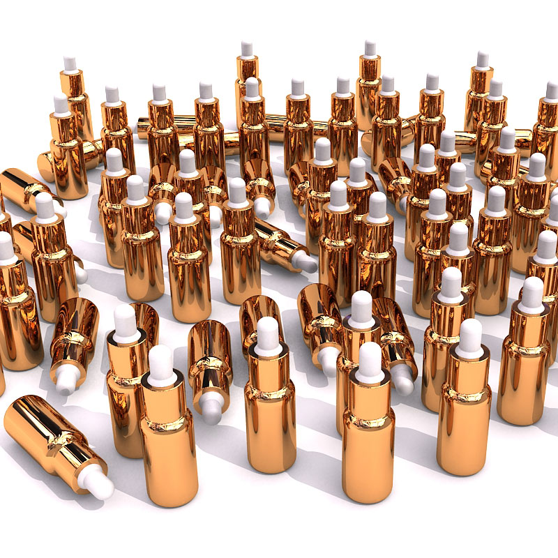 Gold 10ml glass dropper bottles, hot sale golden mini glass dropper bottle 10ml,empty 10 ml glass small dropper bottle