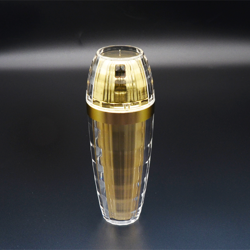 Gold Ball Shape Luxury Empty Rose Gold Color Cosmetic Acrylic Jar Container 5g 10g 15g 30g 50g