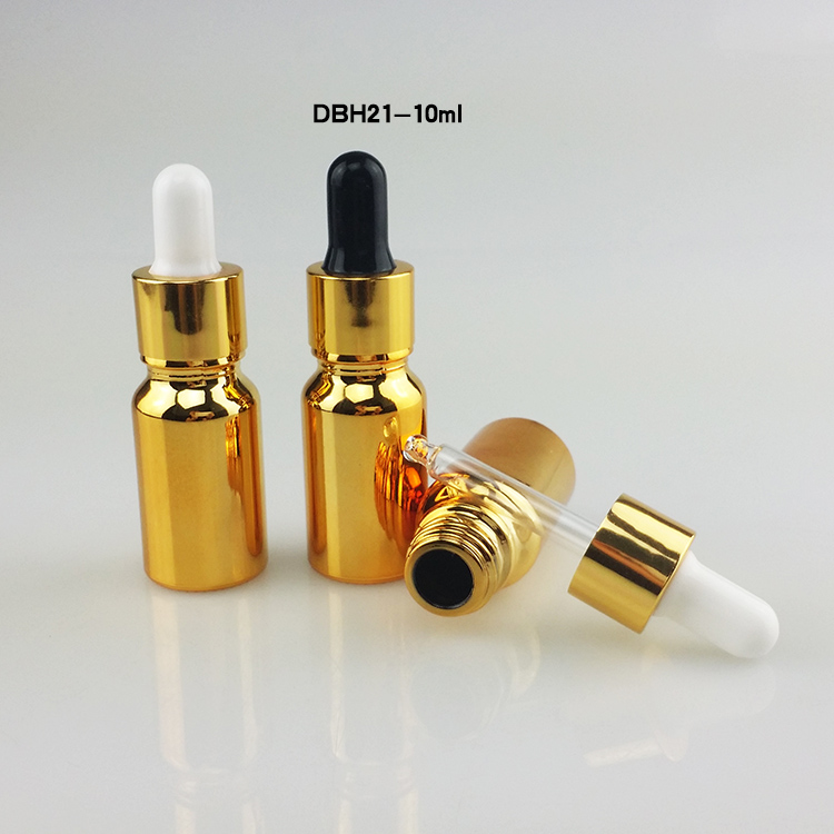 Gold Dropper Glass Bottle Empty 10ml 15ml 20ml 30ml 50ml 100ml Wholesale