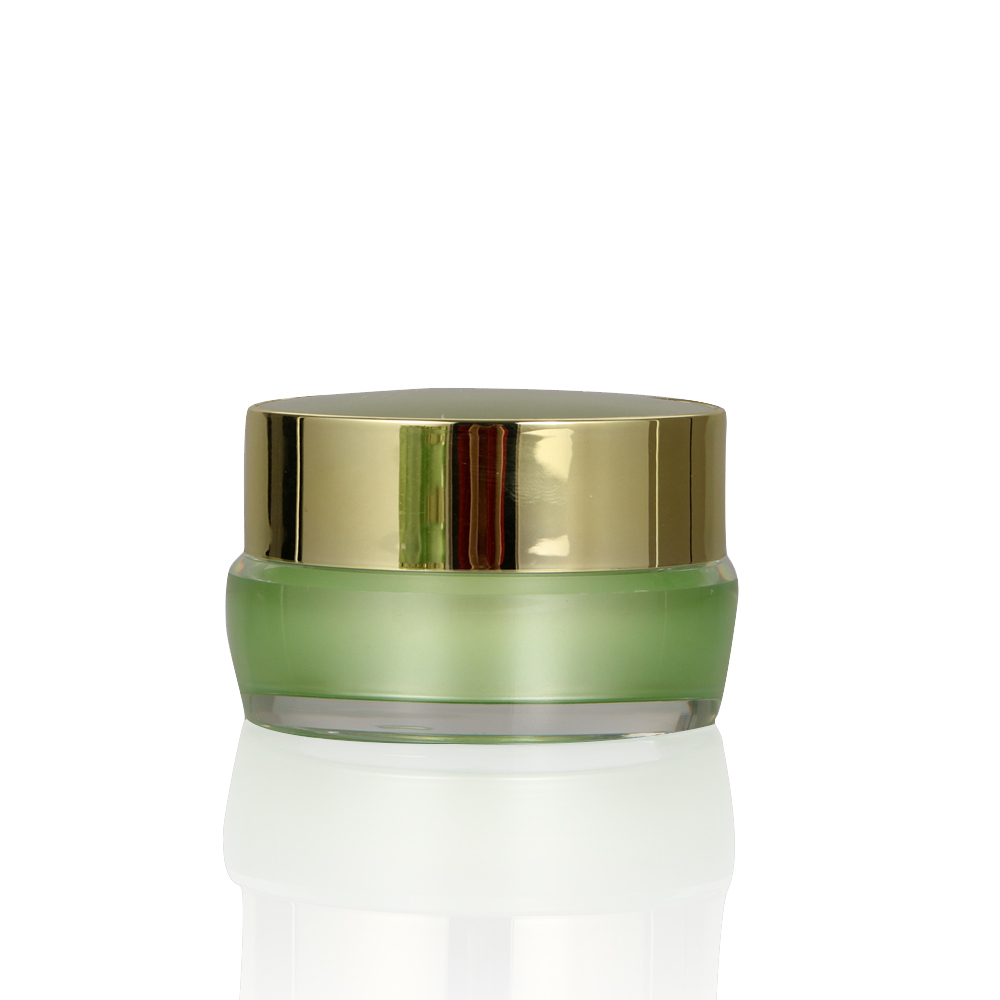 Gold Empty Cosmetic Frosted Double Wall Packaging Cosmetic Cream Jar 5g 15g 25g 50g