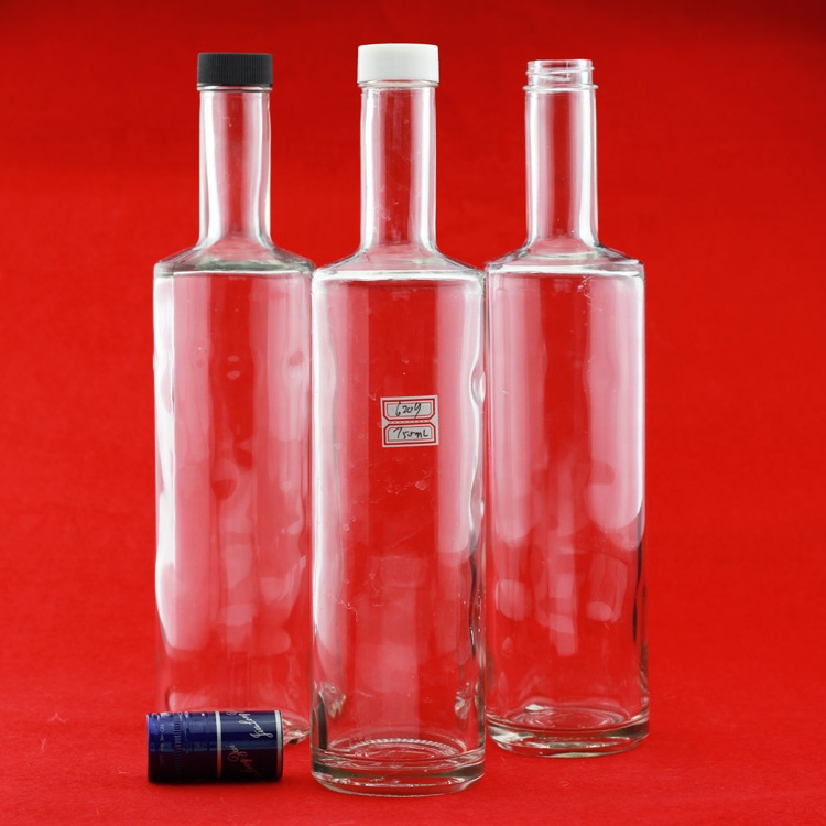 Gold Liquor 750ml Tequila Bottle 500ml Printed Electroplated Decal Frost Glass Bottles