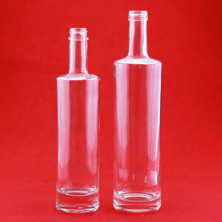 Gold Liquor 750ml Tequila Bottle 500ml Printed Electroplated Decal Frost Glass Bottles