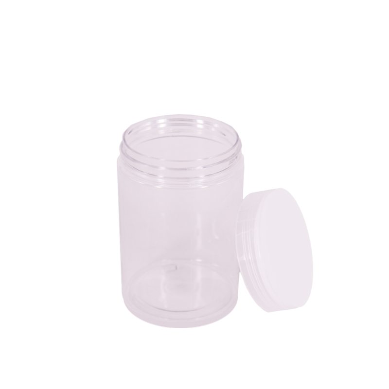 Gold Silver Plastic Lids Cosmetic Containers 250g PETJar