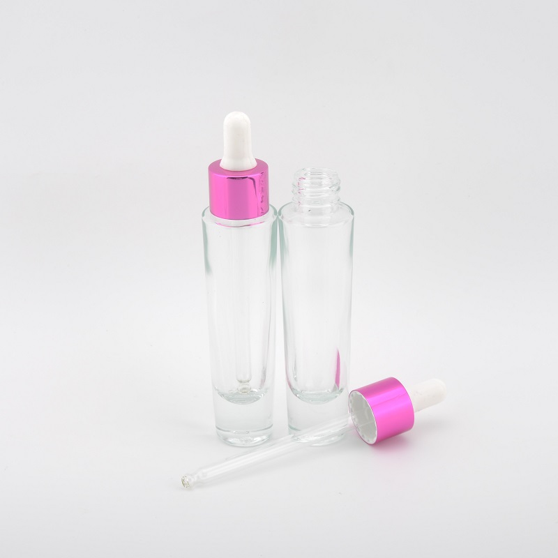 Gold Supplier 30ml Clear Glass Hair Oil Dropper Bottle Skin Care Containers
