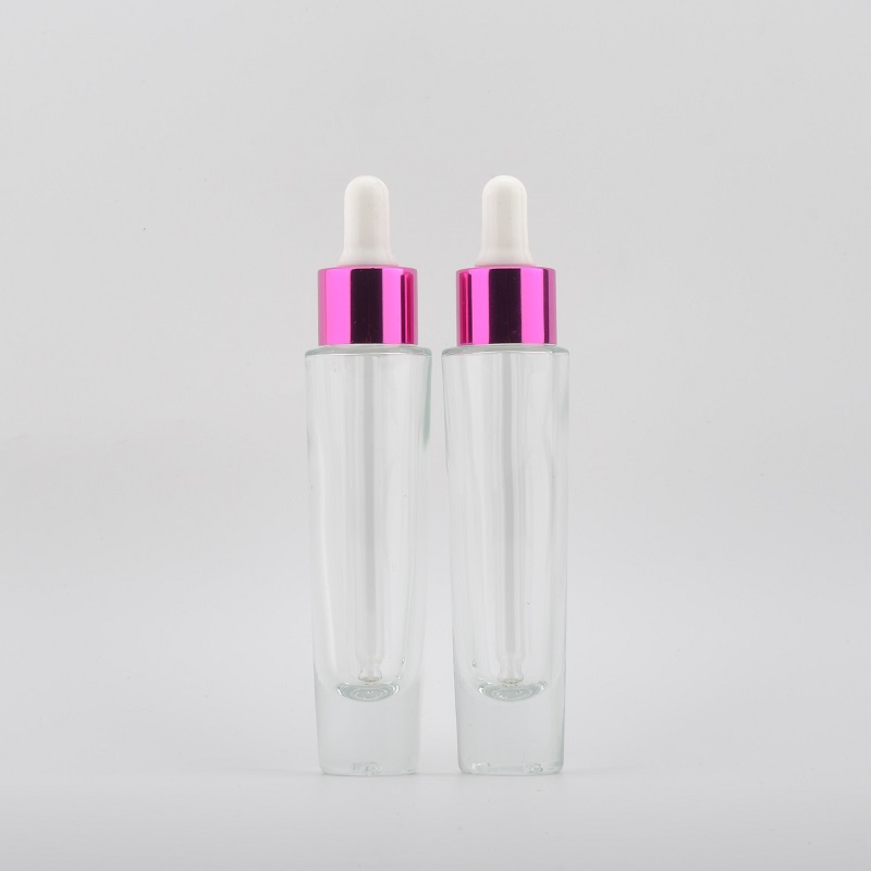 Gold Supplier 30ml Clear Glass Hair Oil Dropper Bottle Skin Care Containers