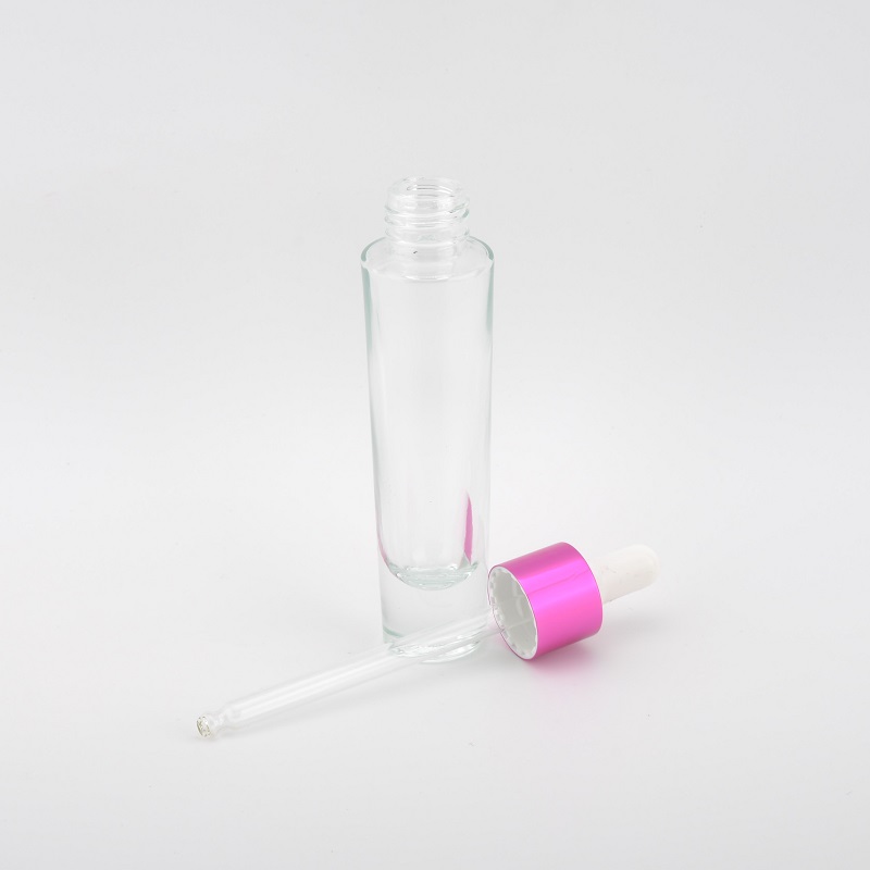 Gold Supplier 30ml Clear Glass Hair Oil Dropper Bottle Skin Care Containers